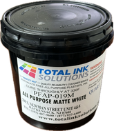 All Purpose White Plastisol Ink – Matte Finish – For Cotton, Polyester & Blends